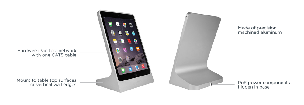 IPORT Table Mount is the most elegant way to transform iPad into a stationary kiosk.  